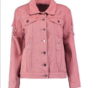 Boohoo Jackets & Coats - Distressed Denim Jacket Boohoo Jackets & Coats - Distressed Denim Jacket